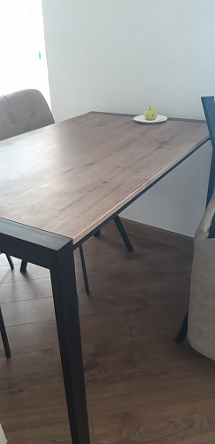 Стол Центавр дуб галифакс / черный матовый фото покупателя 91